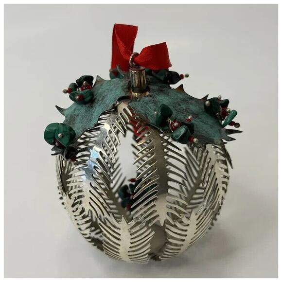 Emilia Castillo Stamped Christmas Tree Ornament Silver 925 Mexico TO-85 VINTAGE - Picture 13 of 13
